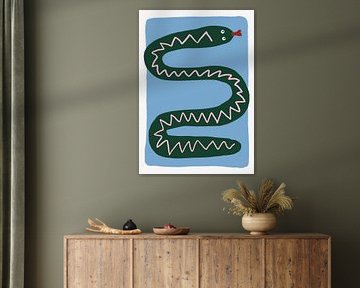 L'histoire du serpent à perruque sur Athene Fritsch