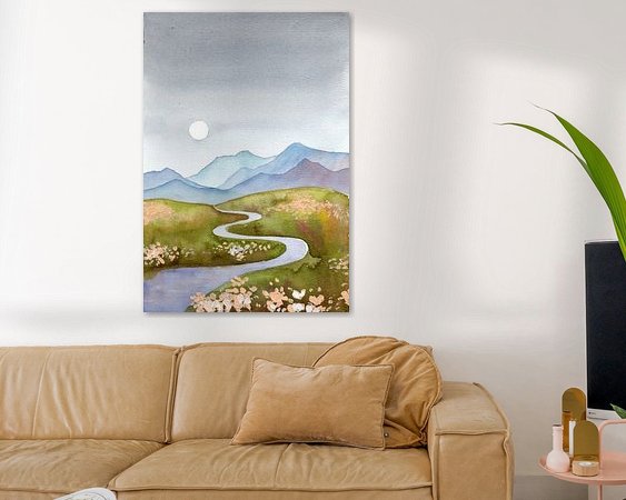 Example of the artwork in a room