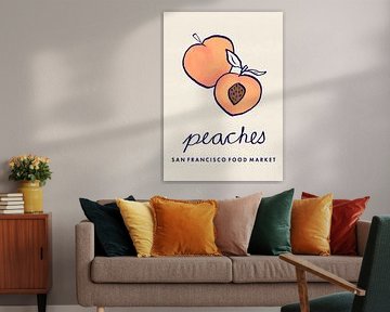 Food Art - Peaches San Francisco Food Market