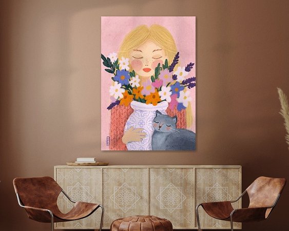 Example of the artwork in a room