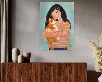 Een kat knuffelen van Dirkie Nell