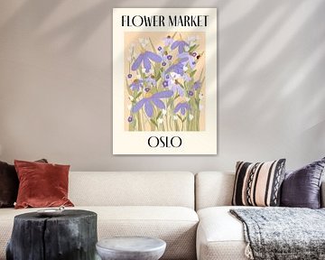 Marché aux fleurs Oslo Norvège sur Dirkie Nell