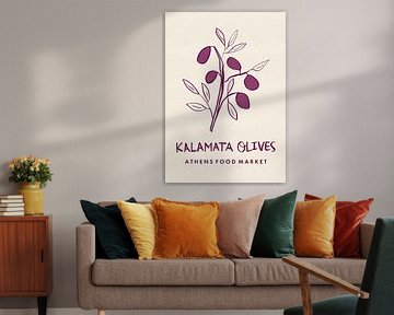 Kalamata Olives Athens Food Market Greece by Dirkie Nell