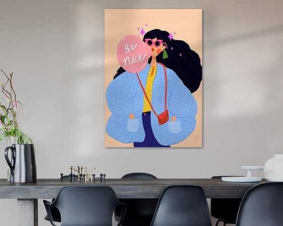 Example of the artwork in a room