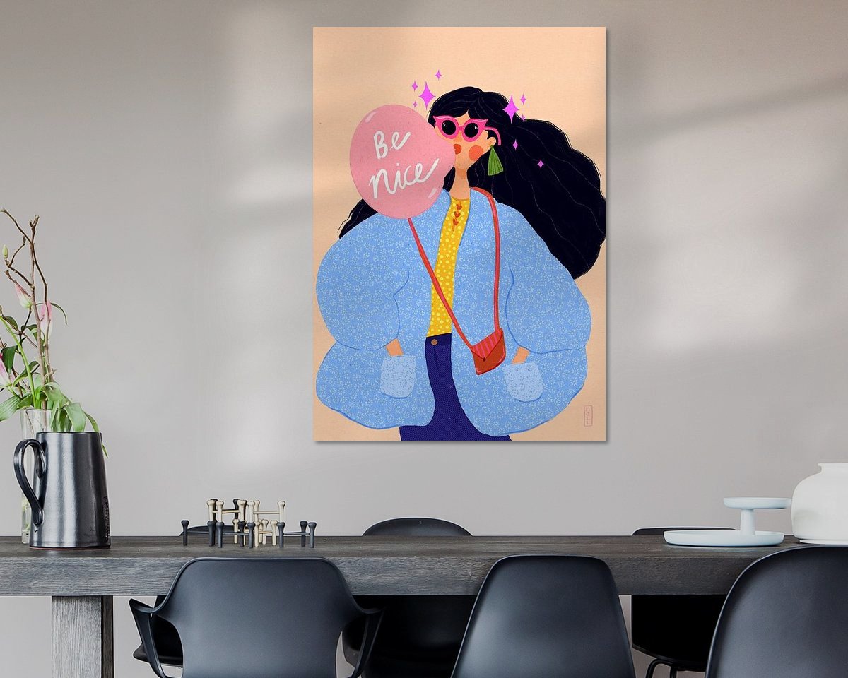 Example of the artwork in a room