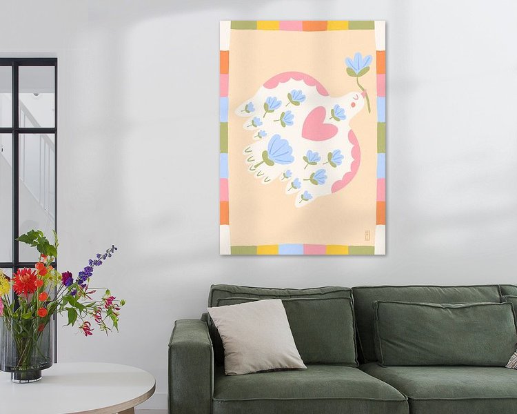 Example of the artwork in a room