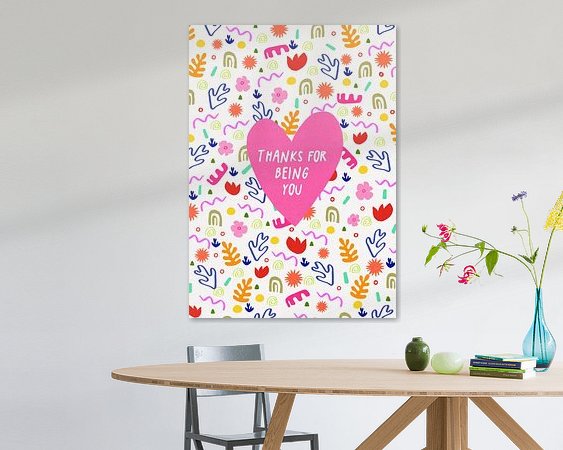 Example of the artwork in a room