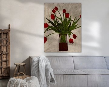 Bouquet de tulipes sur Shatha Al Dafai