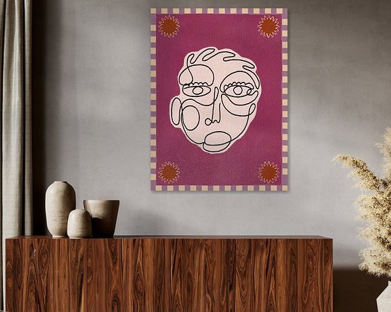 Example of the artwork in a room