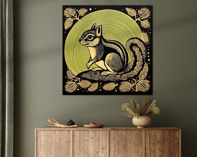 Example of the artwork in a room