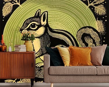 Example of the artwork in a room