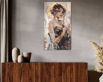 tall narrow portrait woman by Emiel de Lange