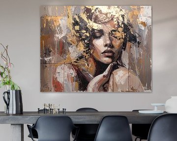 La beauté en or et en taupe