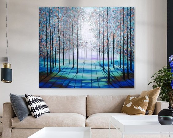 Example of the artwork in a room