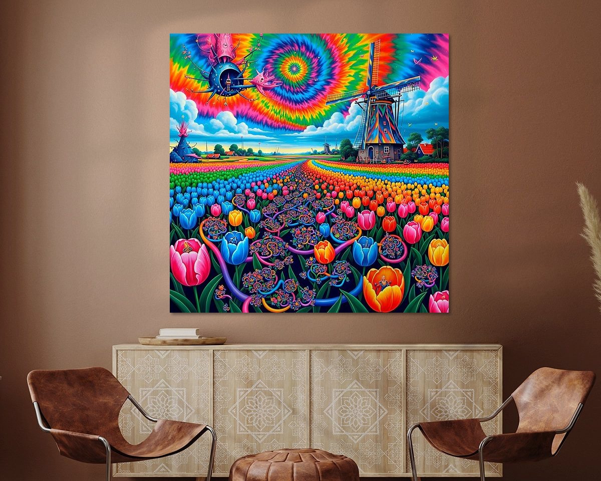 Example of the artwork in a room