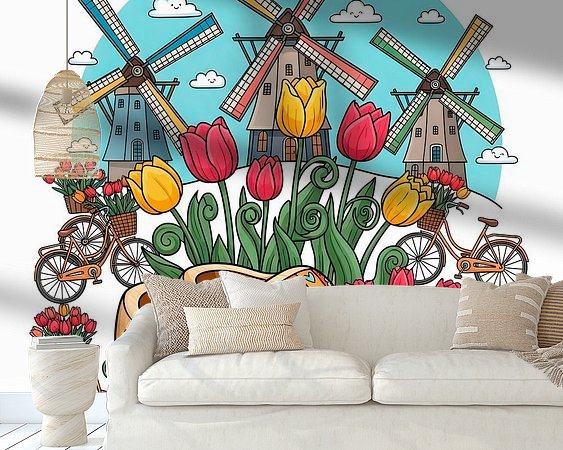 Example of the artwork in a room