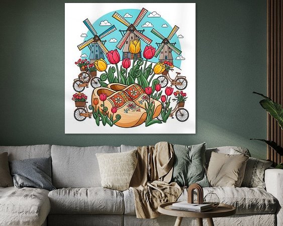 Example of the artwork in a room