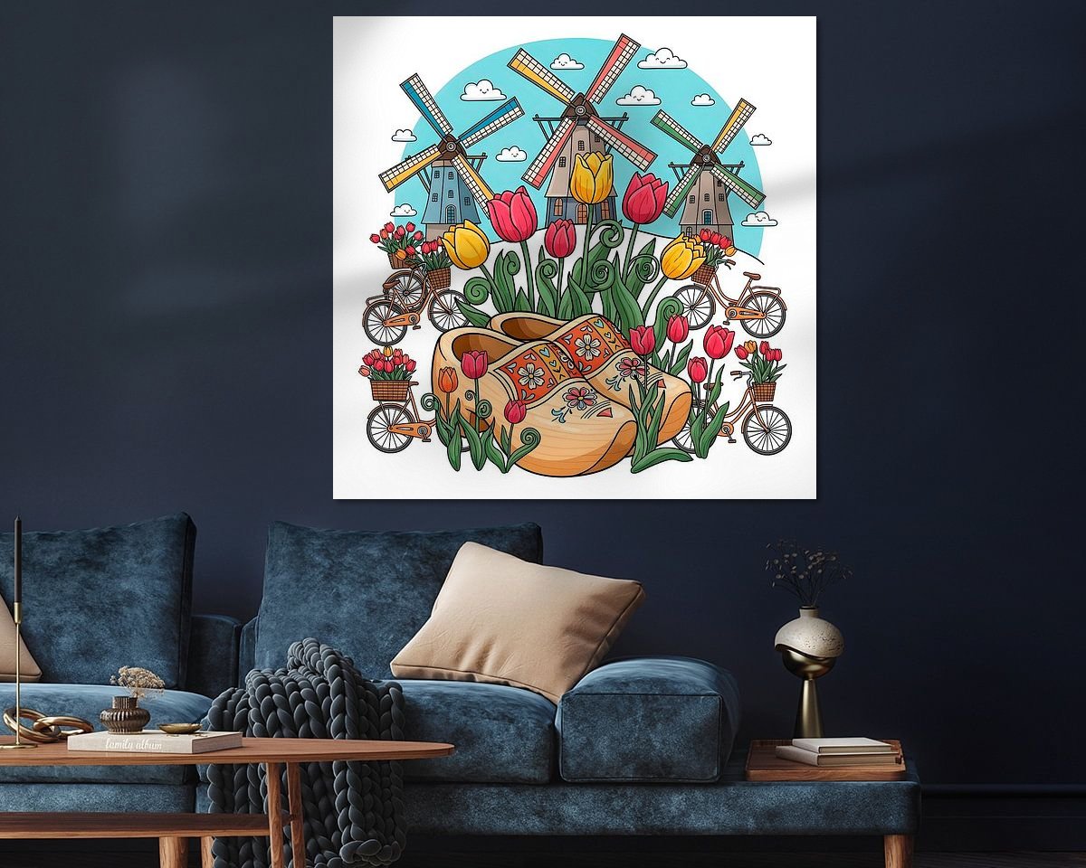 Example of the artwork in a room