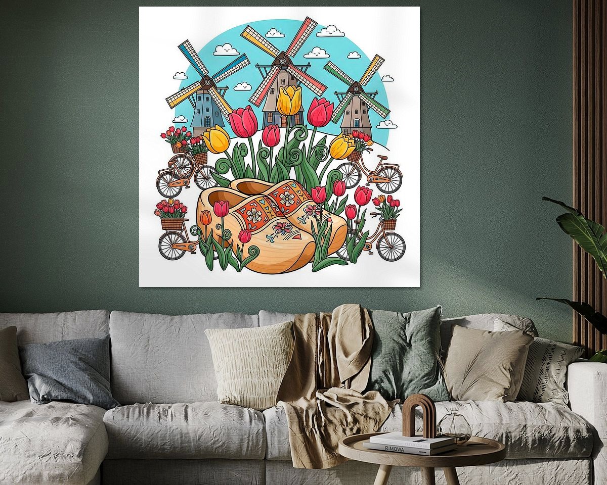 Example of the artwork in a room