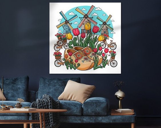 Example of the artwork in a room