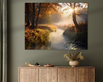 Matin d'automne au bord du ruisseau , "Herfstochtend aan de beek&quot ; sur Christina Bauer Photos