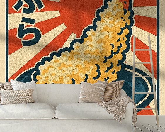 Example of the artwork in a room
