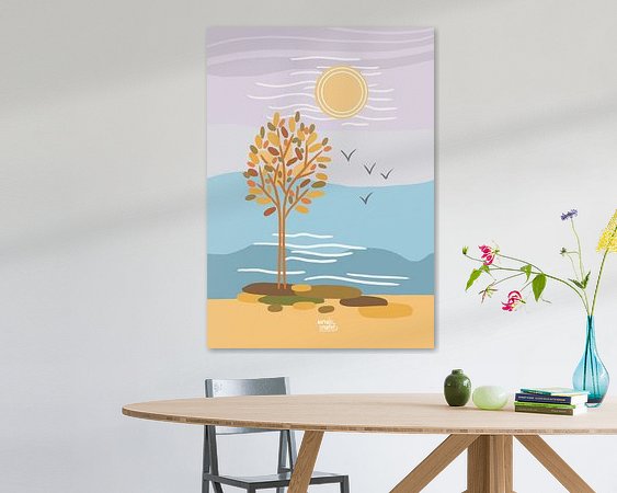 Example of the artwork in a room