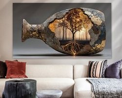 Example of the artwork in a room