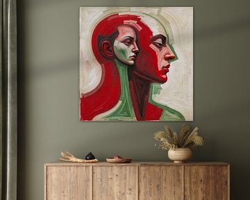 Verstrengelde zielen in kleur