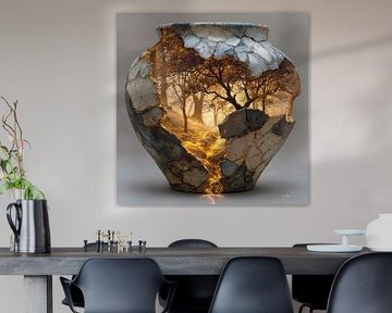 Natur im Steinkrug von Gelissen Artworks