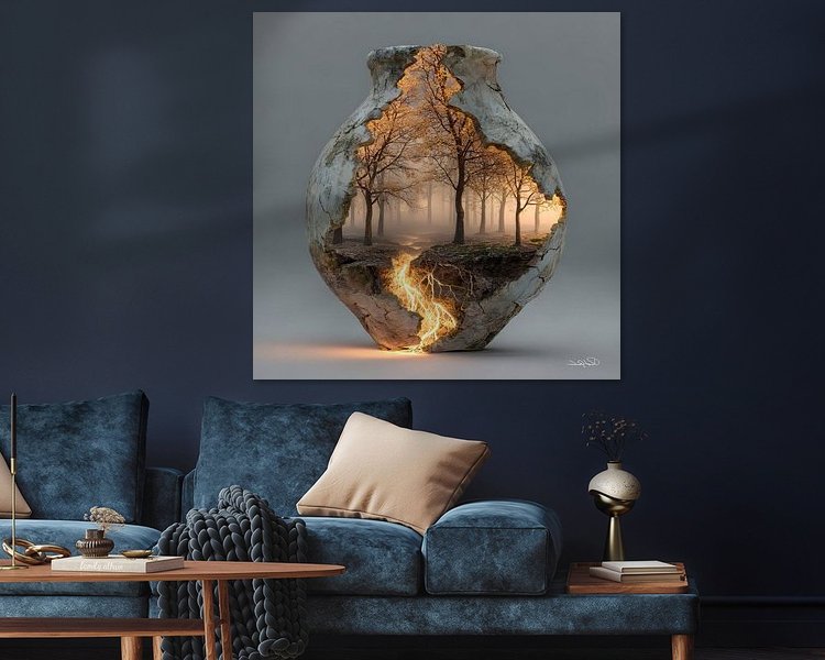 Example of the artwork in a room