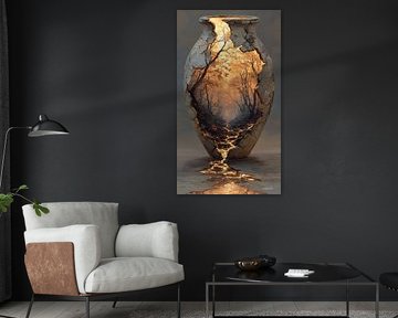 Nature in a Stone Jar by Gelissen Artworks