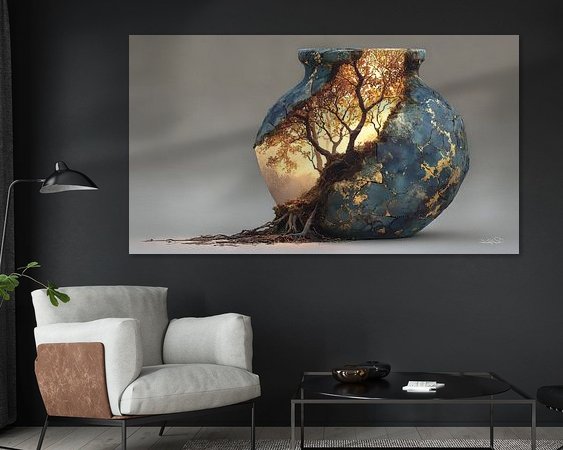 Example of the artwork in a room