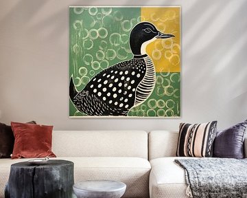 Canard graphique folklorique fantaisie sur Aloke Design