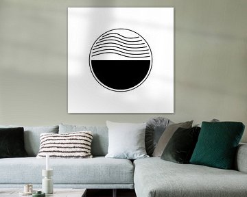 Cercle noir et ligne ondulée sur Yaya's