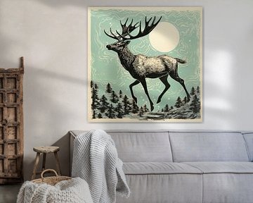 Whimsy Folk Maanverlichte Eland