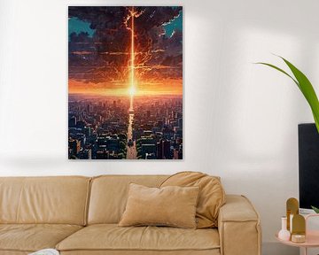 Sunset Cityscape by Rizal Azhari