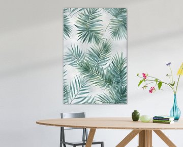 Aquatische palmbladeren