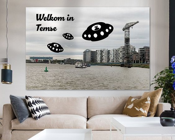 Example of the artwork in a room