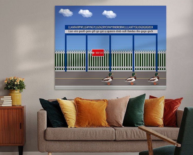 Example of the artwork in a room