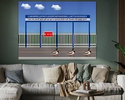 Example of the artwork in a room