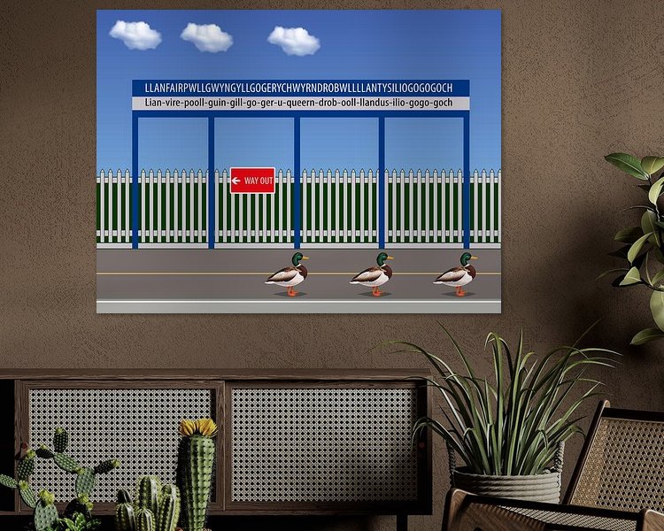 Example of the artwork in a room