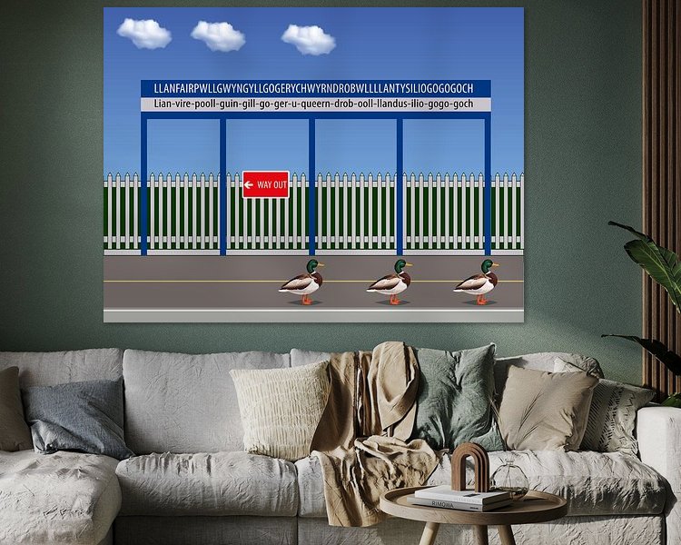 Example of the artwork in a room