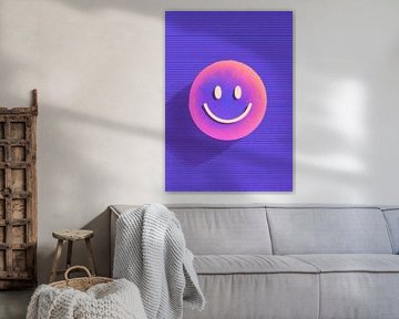 Abstract neon smiley-ontwerp van Niklas Maximilian