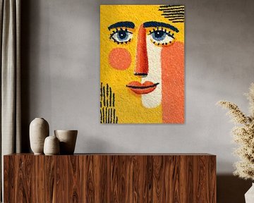 Colourful portrait with Matisse style by Niklas Maximilian