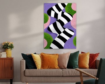 Op-Art black and white pattern by Niklas Maximilian