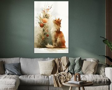 Weihnachts- und Katzenpfoten Nr. 2 von Studio BB