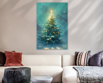 Weihnachtsbaum in der blauen Stunde Nr. 3 von Studio BB