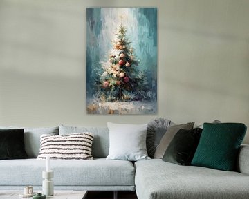 Kerstboom in Pasteltinten  van Studio BB