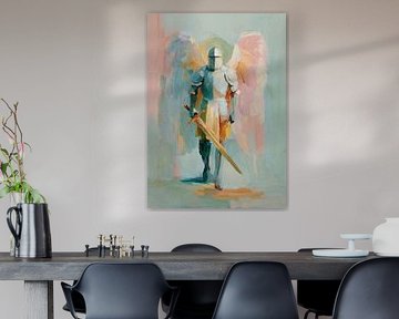 Pastel angel knight Michael by Niklas Maximilian